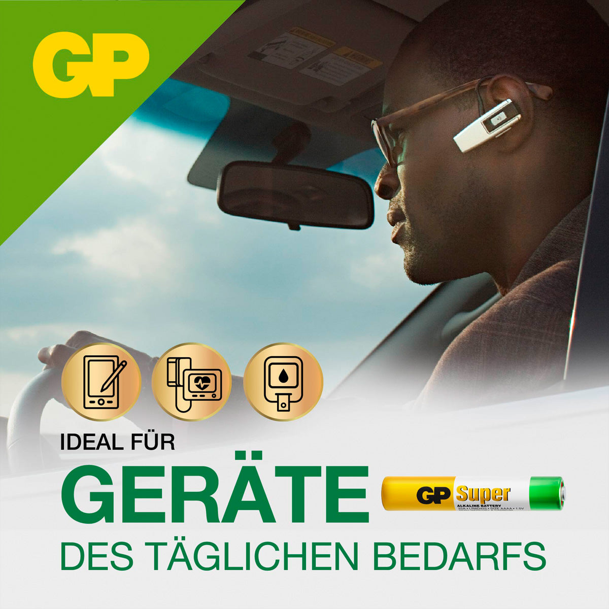 GP Batteries AAAA Batterien, Alkaline, 1,5 V – 2 Stk.