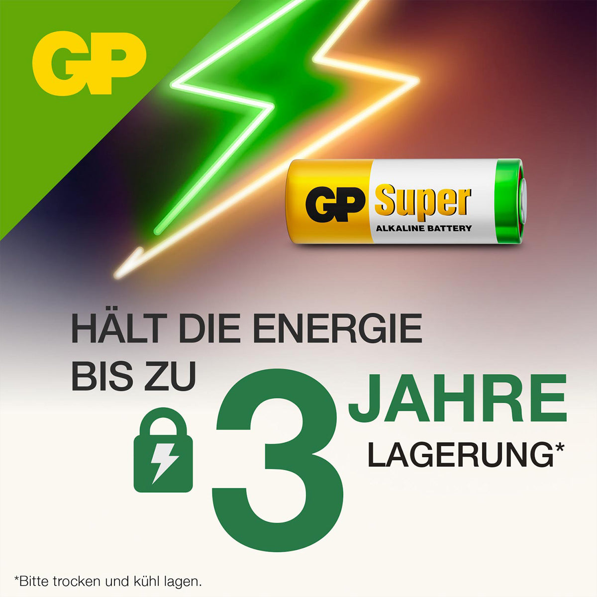 GP Batteries N (LR1) Batterien, Alkaline, 1,5 V – 2 Stk.