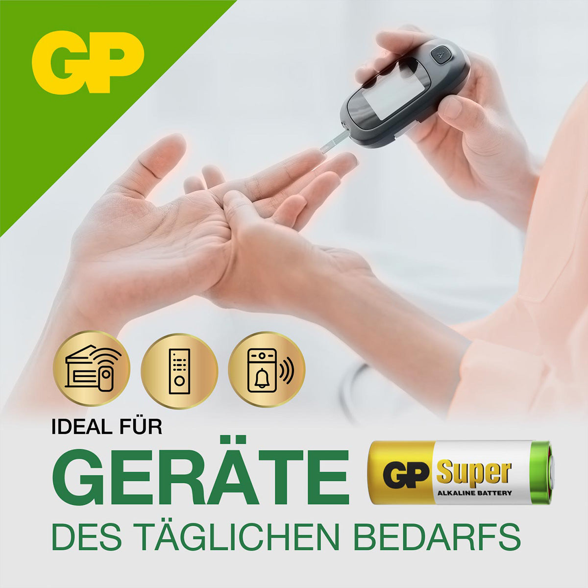 GP Batteries N (LR1) Batterien – Alkaline, 1,5 V – 8 Stk.