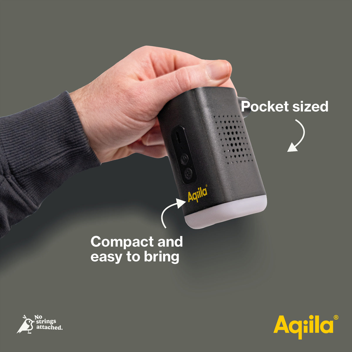 Aqiila Airbird C2 – 5 V – 35 W – 1,2 Ah – Inkl. USB-Kabel, 4 Ventiladapter, Tragetasche
