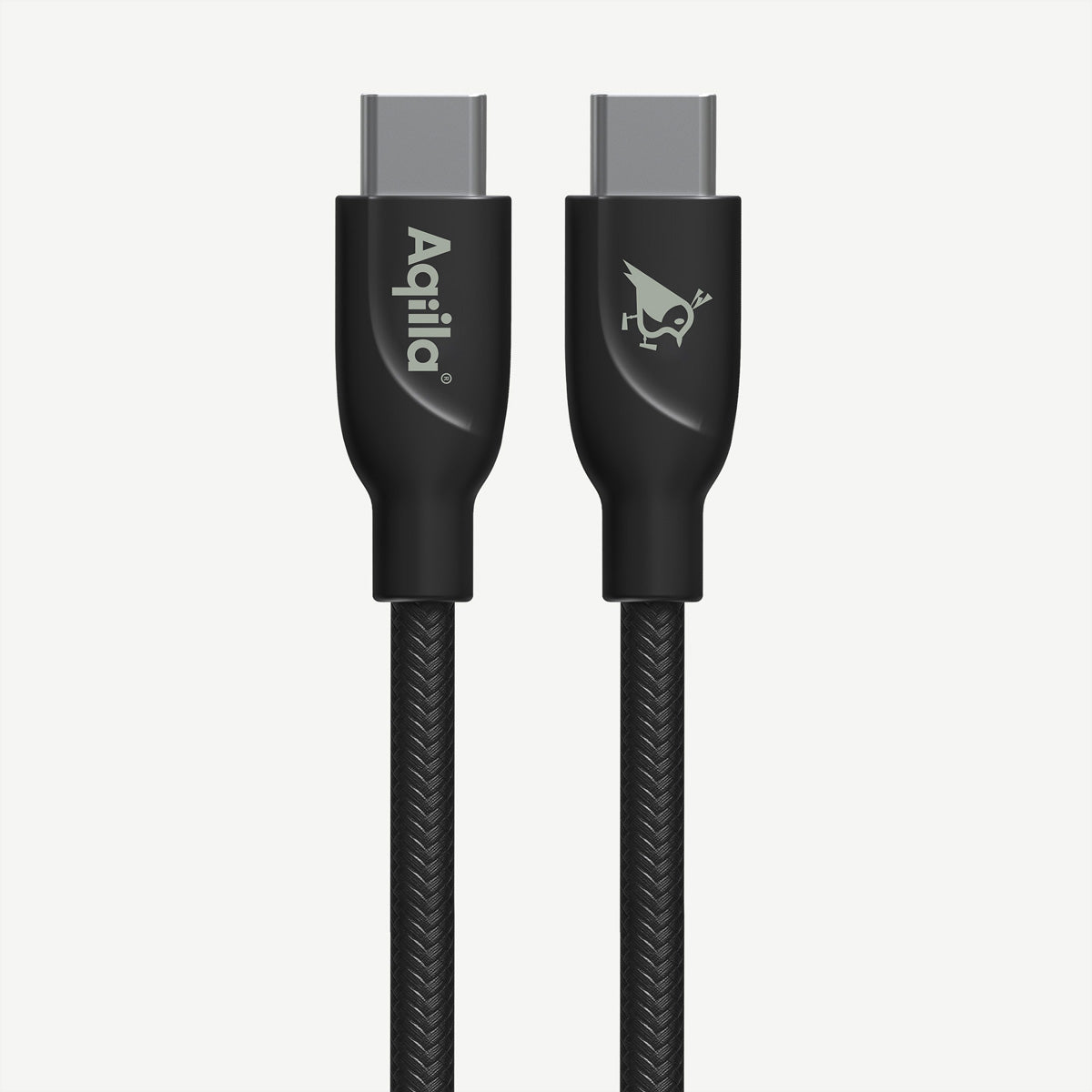 Aqiila USB-C auf USB-C Kabel – USB4 – 2 m – PD 240 W – Schwarz