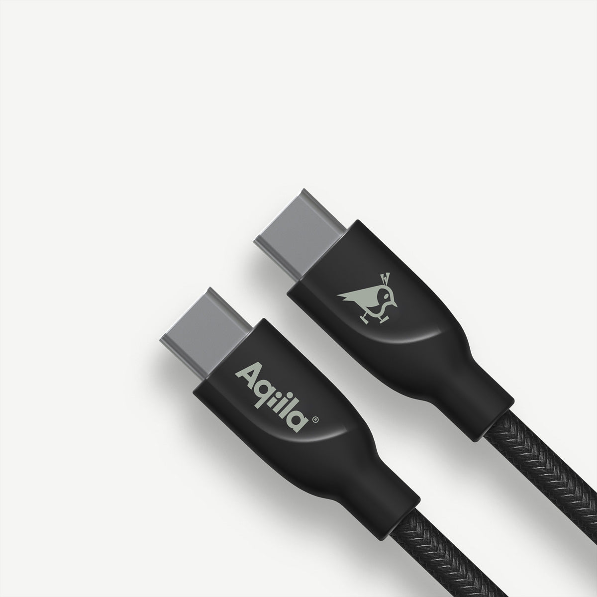 Aqiila USB-C auf USB-C Kabel – USB 2.0 (480 Mbit/s) – 3 m – PD 240 W – Geflochten – Schwarz