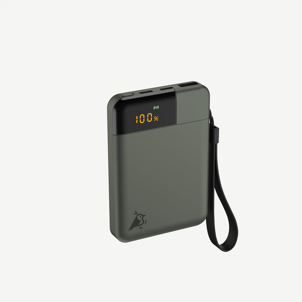 Aqiila Powerbird B5 Powerbank 5'000 mAh – 12 W, 2× USB-C, 1× USB-A, Moosgrün