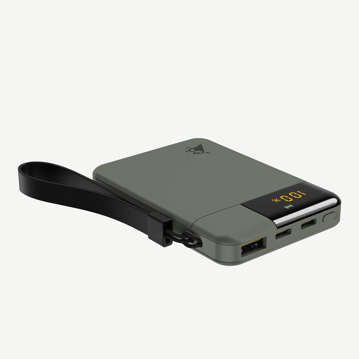 Aqiila Powerbird B5 Powerbank 5'000 mAh – 12 W, 2× USB-C, 1× USB-A, Moosgrün