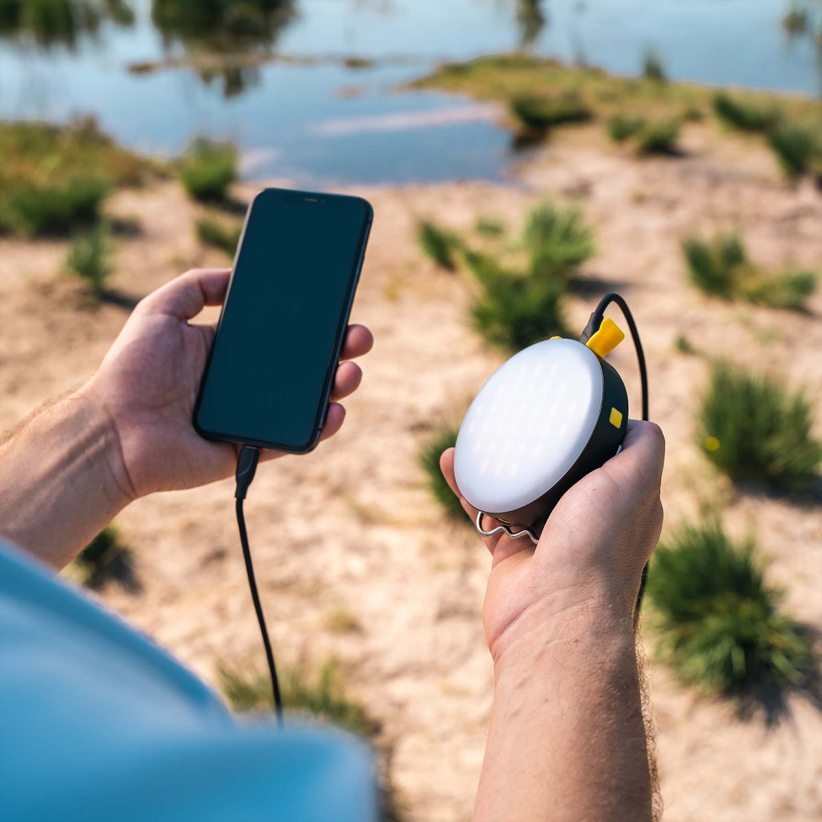 Aqiila Lightbird BL10 Outdoor Powerbank 10'000 mAh – 20 W PD, 1× USB-C, 1× USB-A, IP67, schwarz