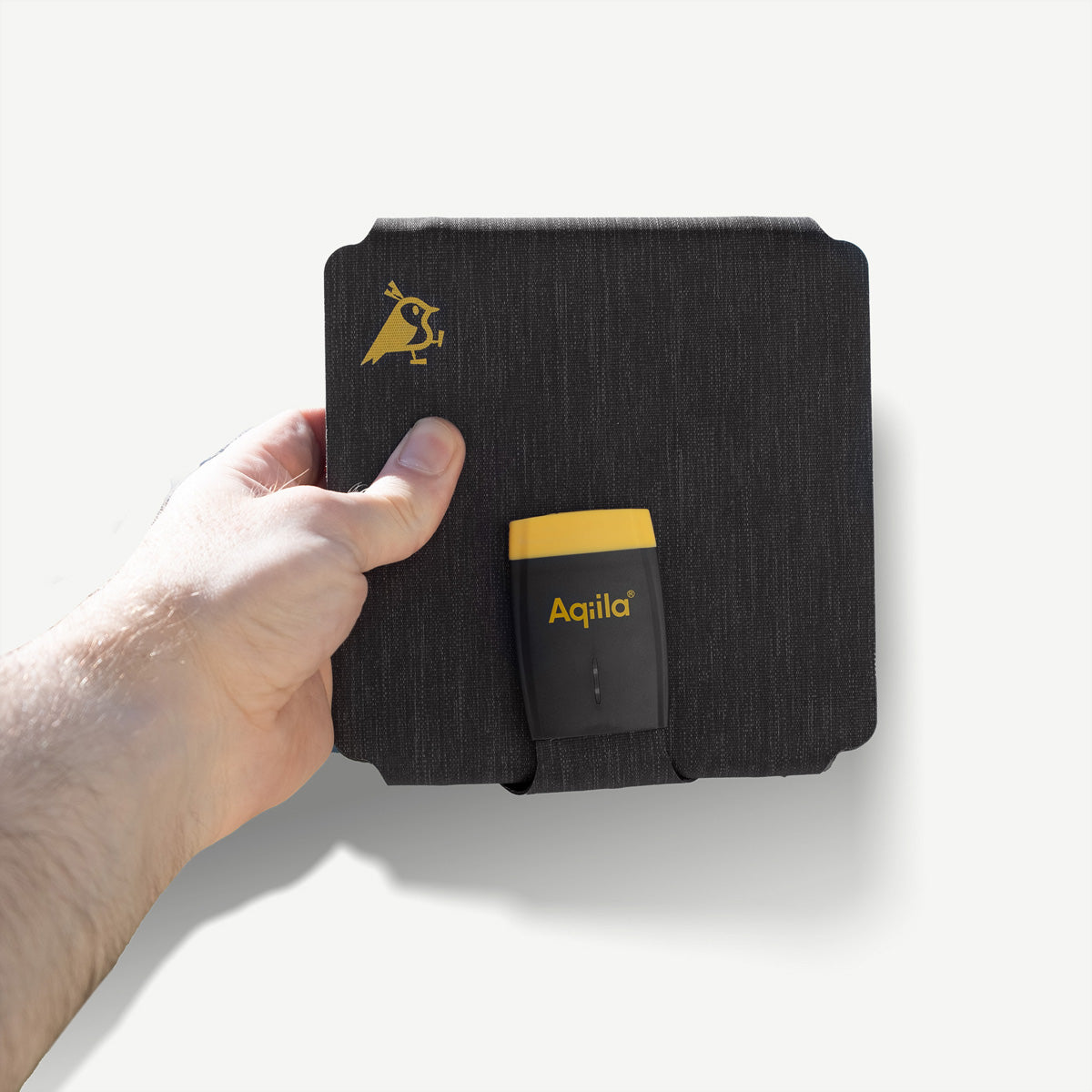 Aqiila Sunbird P21 Solarpanel-Ladegerät 20 W – USB-C×1, IP67, faltbar – für Camping – schwarz/gelb