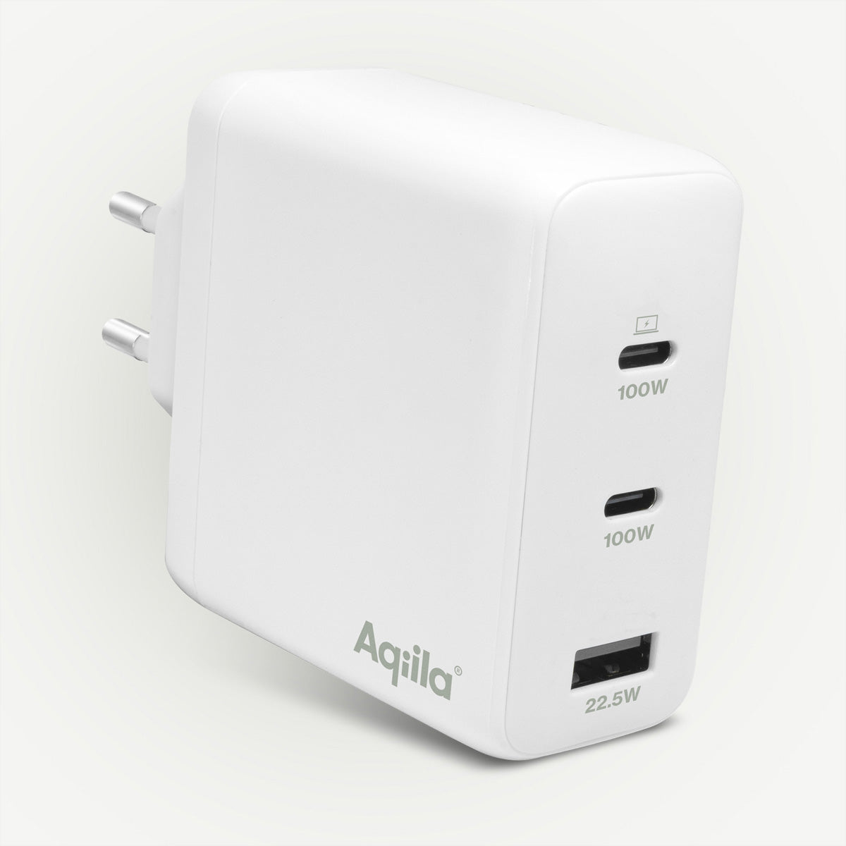 Aqiila UCB-C W4 USB-Ladegerät 120 W – USB-C×2, USB-A×1 – PD, PPS, GaN