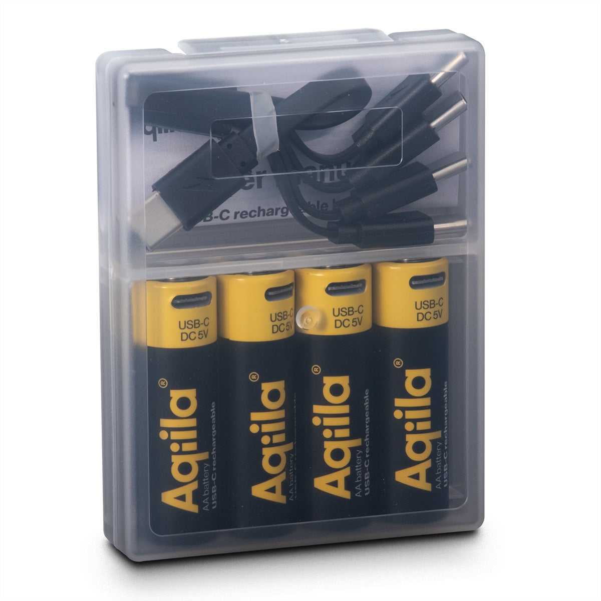 Aqiila AA Akkus, Li-Ion, 2000 mAh, 1,5 V – 4 Stk.