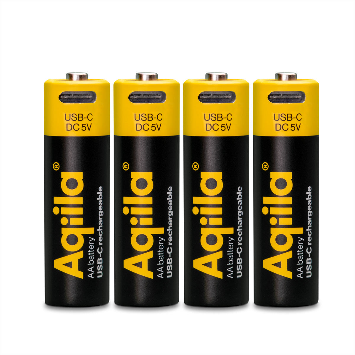 Aqiila AA Akkus, Li-Ion, 2000 mAh, 1,5 V – 4 Stk.