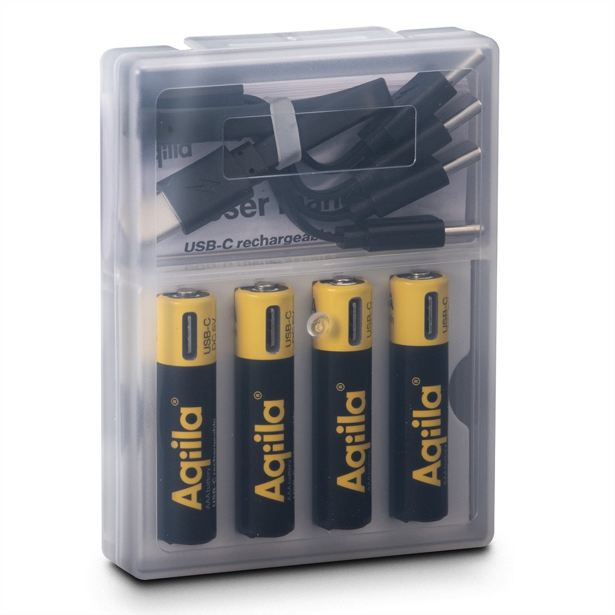 Aqiila AAA Akkus, Li-Ion, 600 mAh, 1,5 V – 4 Stk.