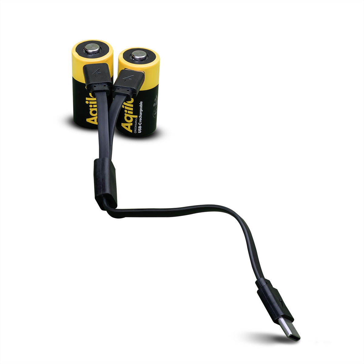 Aqiila CR123A Akkus, Li-Ion, 750 mAh, 3 V – 2 Stk.