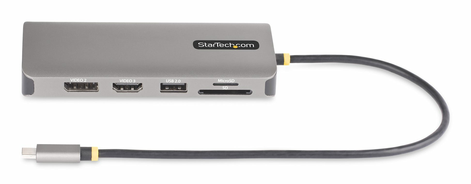 StarTech.com Multiport-Adapter – USB-C, 2× DP, 1× HDMI, 3× USB-A, 100 W PD, GbE, für Windows/ChromeOS