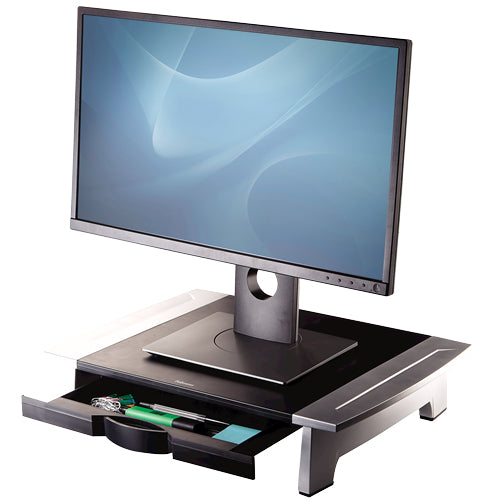 Fellowes Office Suites – Monitorhalterung, Standfuss, bis 28", 36 kg, 5-stufig höhenverstellbar