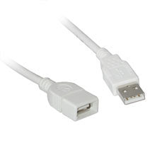C2G USB-A Verlängerungskabel (Stecker auf Buchse) – 2 m – Weiss