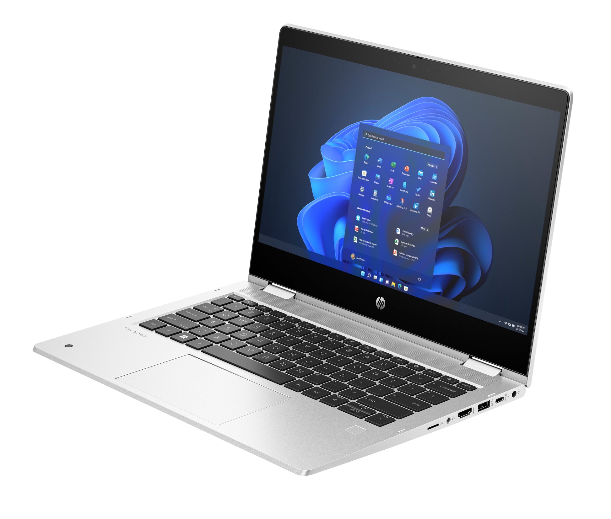 HP Pro x360 435 G10 – 13,3", 512 GB, 16 GB RAM, WLAN, Windows 11 Pro, Silber, 2023