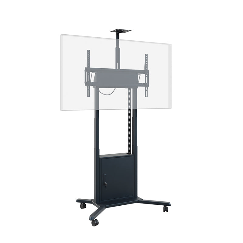 Hagor TV-Wagen – 55–86" – VESA 200×200–900×600 – bis 120 kg, Motorisiert, mit Rollen – Schwarz