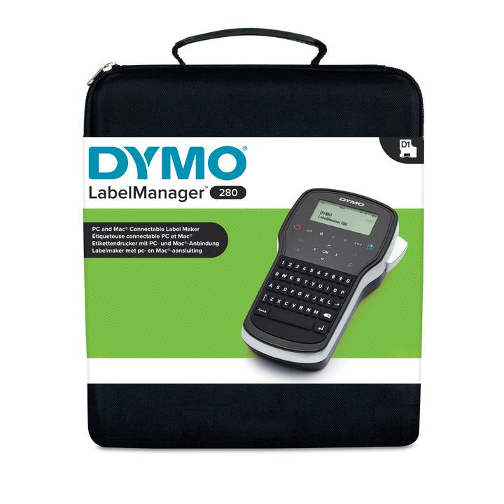 DYMO LabelManager 280 – Beschriftungsgerät für D1-Bänder 6–12 mm, USB, wiederaufladbar