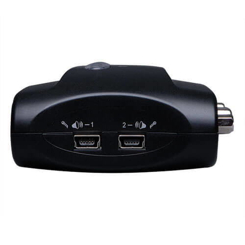 Tripp Lite B004-VUA2-K-R – 2-Port VGA KVM-Switch – 2048 × 1536, USB 2.0-Hub, Audio