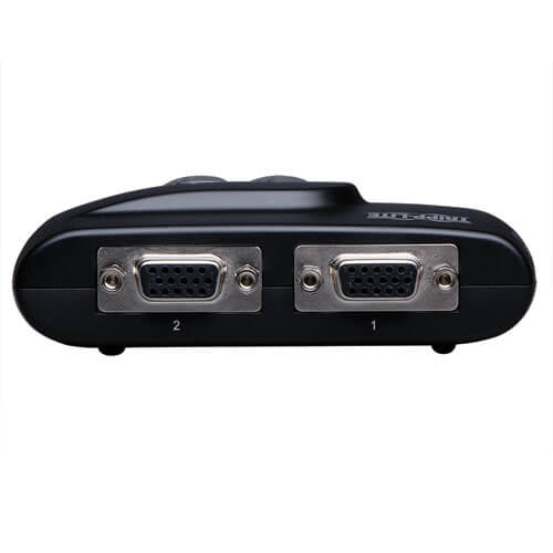 Tripp Lite B004-VUA2-K-R – 2-Port VGA KVM-Switch – 2048 × 1536, USB 2.0-Hub, Audio