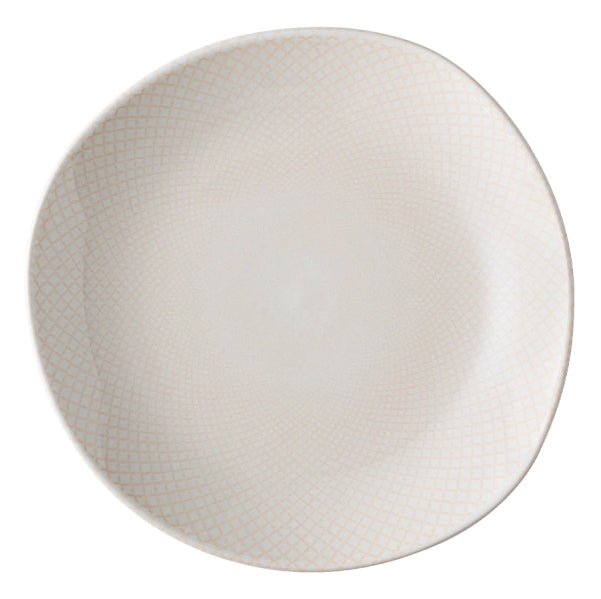 Lunasol Speise-Service Elements North Organic – Set 12-teilig, Ø 27/25/21 cm, Steingut, Beige