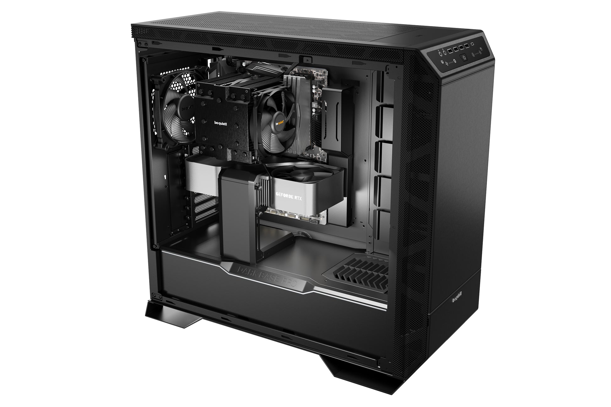 be quiet! be quiet DARK BASE PRO 901 – Full Tower – Schwarz, für ATX, EATX, micro ATX und andere, Seitenfenster