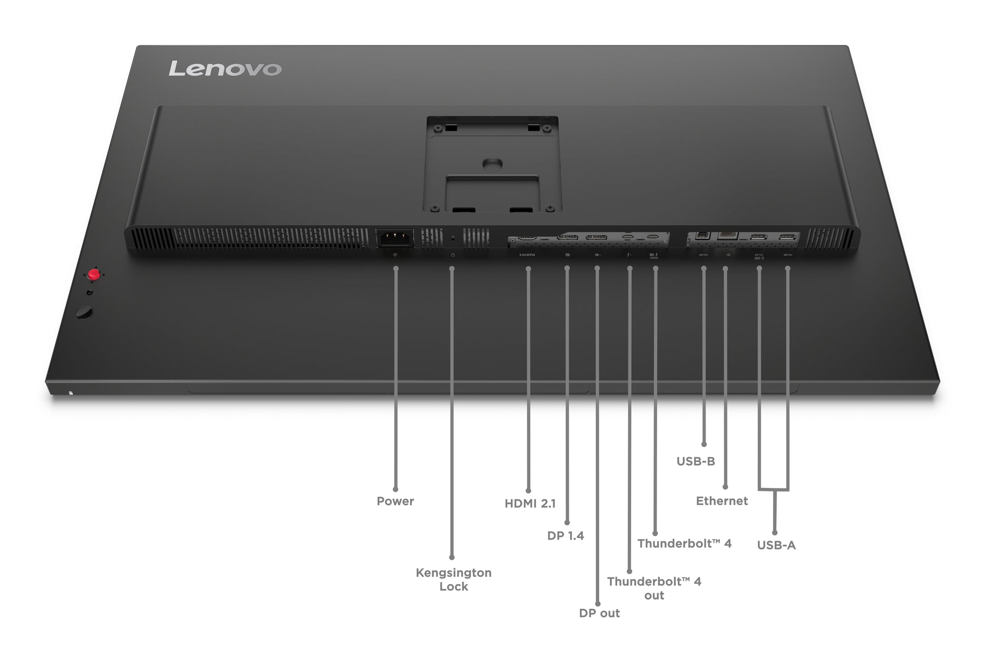 Lenovo ThinkVision P32Ud-40 – 31,5", 3840 × 2160 (4K), IPS, 120 Hz, USB-C 140 W, Thunderbolt 4, LAN, HDR10