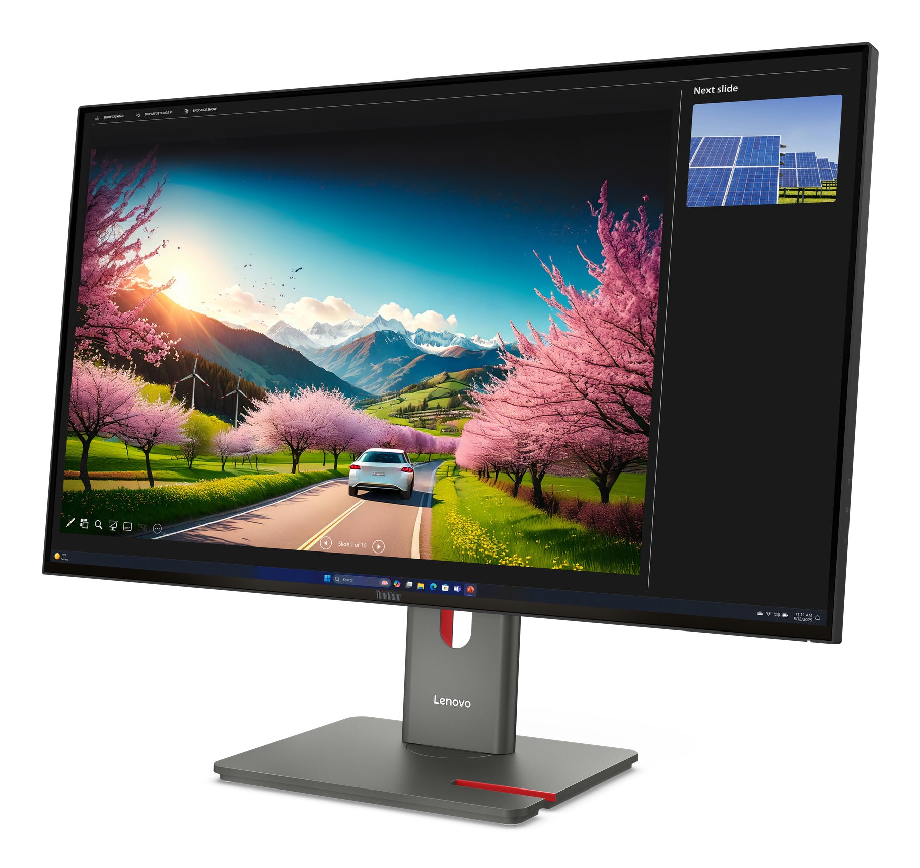 Lenovo ThinkVision P32Ud-40 – 31,5", 3840 × 2160 (4K), IPS, 120 Hz, USB-C 140 W, Thunderbolt 4, LAN, HDR10