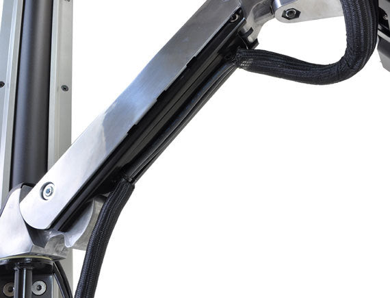 Ergotron SV Sit-Stand Combo Arm Arbeitsfläche – Monitorarm, Silber
