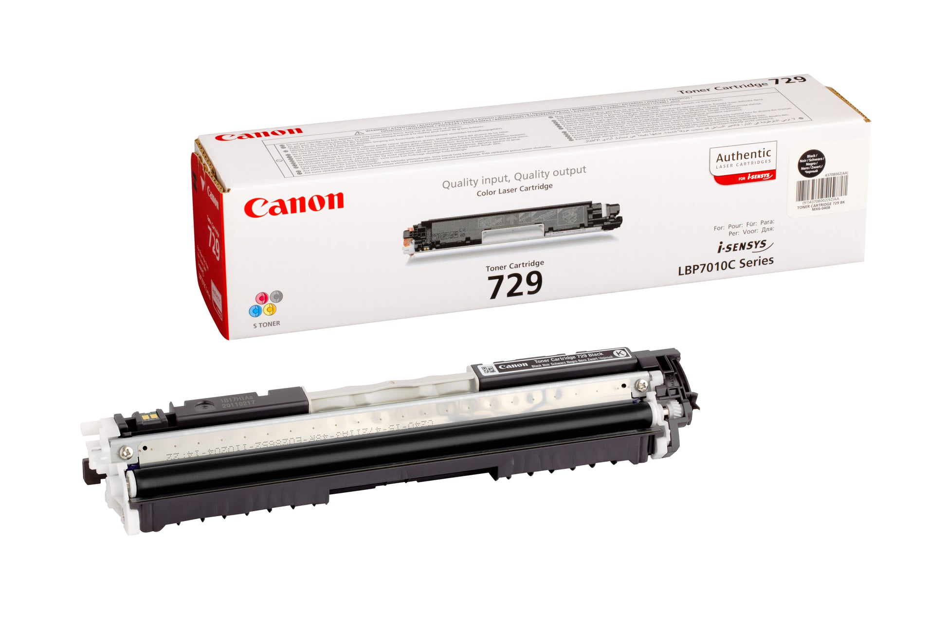 Canon Tonerkartusche 729 (4370B002) – Schwarz, 1'200 Seiten – für Canon i-SENSYS LBP 7010C, LBP 7018C