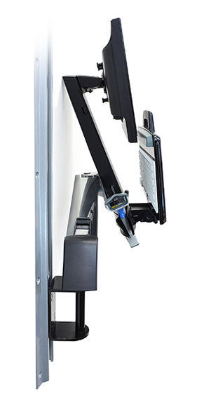 Ergotron SV COMBO ARM – Zubehör: PC-Halter – für SV COMBO ARM, silber