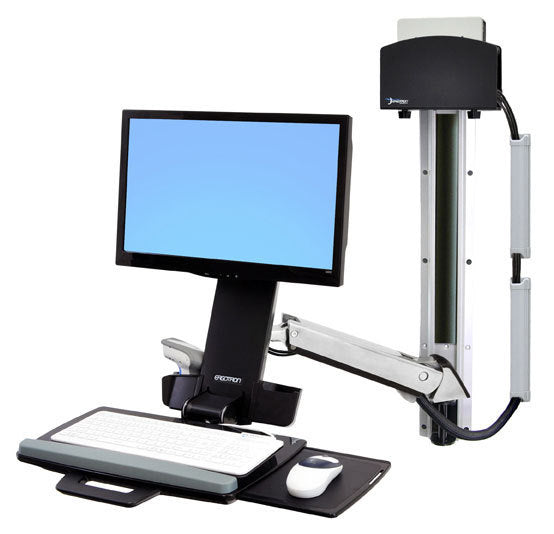 Ergotron SV COMBO ARM – Zubehör: PC-Halter – für SV COMBO ARM, silber