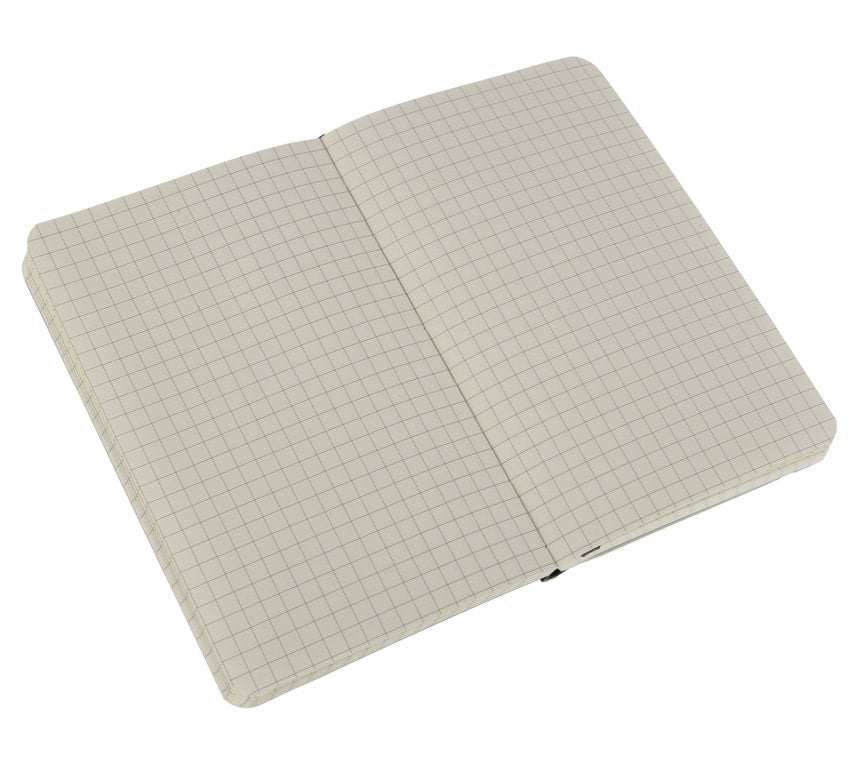 Moleskine Notizbuch A6, kariert, Fadenheftung, Softcover, 192 Seiten, 70 g/m² – schwarz