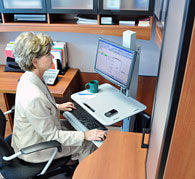 Ergotron WorkFit C-MOD LCD LD Single – Monitorhalterung, 1 Monitor, höhenverstellbar
