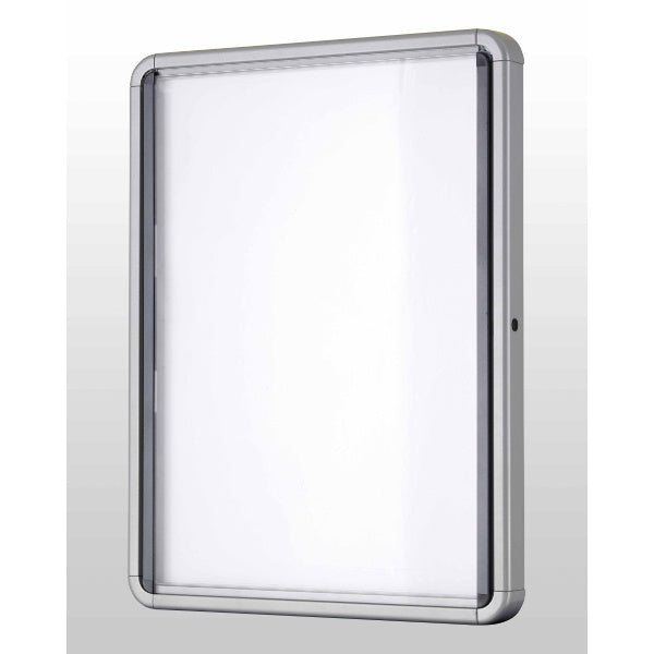 Nobo Schaukasten, 8 × A4 – Aluminium, Sicherheitsglas, abschliessbar, magnethaftend, 92,4 × 66,8 × 4,3 cm