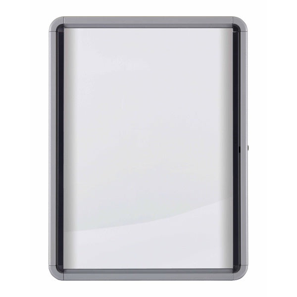 Nobo Schaukasten, 4 × A4 – Aluminium, abschliessbar, magnethaftend, 49,4 × 66,8 × 4,3 cm