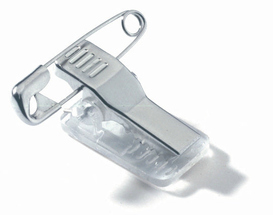 Durable Namensschild – 75 × 40 mm, transparent, Kunststoff, Kombiklemme – 25 Stk
