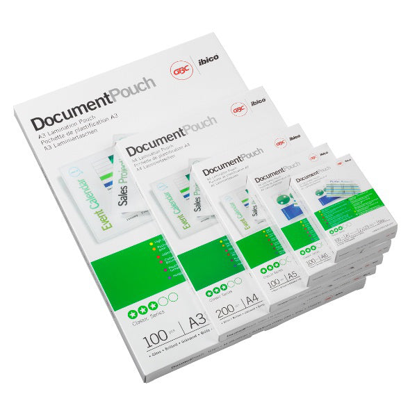 GBC Laminierfolien A4, glänzend – 175 µm, 216 × 303 mm, 100 Stk.