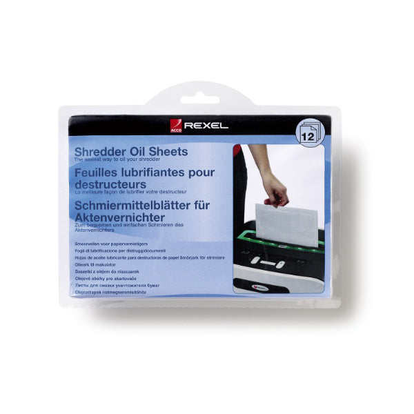 Rexel Aktenvernichter-Ölblätter – 12 Stk.