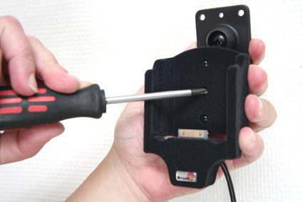 Brodit Active Holder Kfz-Ladehalterung – Auto, Zigarettenanzünder – für iPhone 4/4S – Schwarz