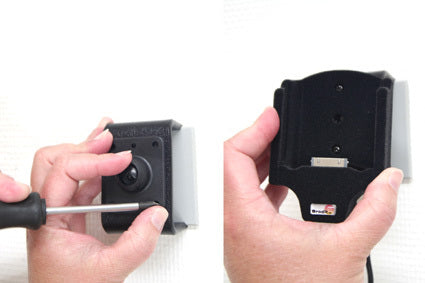 Brodit Active Holder Kfz-Ladehalterung – Auto, Zigarettenanzünder – für iPhone 4/4S – Schwarz