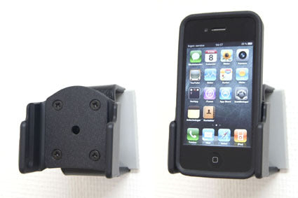 Brodit Lade-/Daten-Cradle – neigbar (0–22°) – für iPhone 4/4S – Schwarz