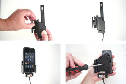 Brodit Lade-/Daten-Cradle – Auto, Zigarettenanzünder – für iPhone 4/4S – Schwarz