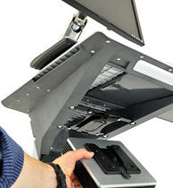 Ergotron Boden-Prospektständer NEO-FLEX – für 27", mit Rollen, VESA MIS-D