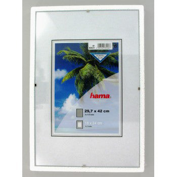 Hama Clip-Fix Bilderrahmen – für 18 × 24 cm – Kunststoff, transparent
