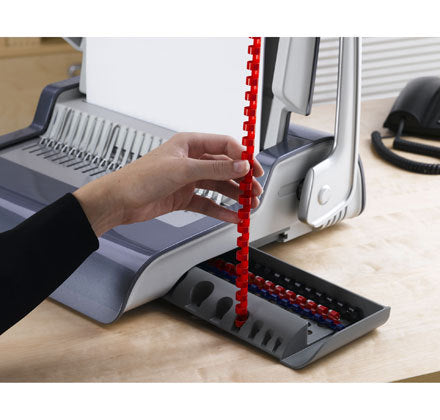 Fellowes Quasar E 500 Bindegerät – Plastikbindung, A4, 25 Blatt, elektronische Stanzung