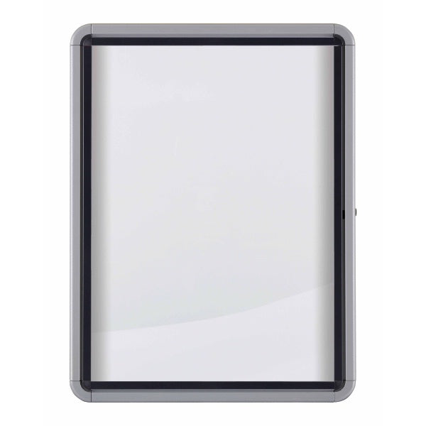 Nobo Schaukasten, 8 × A4 – Aluminium, Glas, abschliessbar, magnethaftend, 92,3 × 66,7 × 4,3 cm