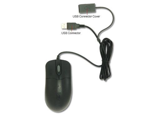 SEAL SHIELD Silver Storm – Hygiene-/Medizin-Maus – Kabelgebunden (USB‑A), IP68, antimikrobiell, Schwarz