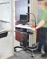 Ergotron Teachwell II Basismodell IT-/Medizin-Fahrwagen – Anthrazit