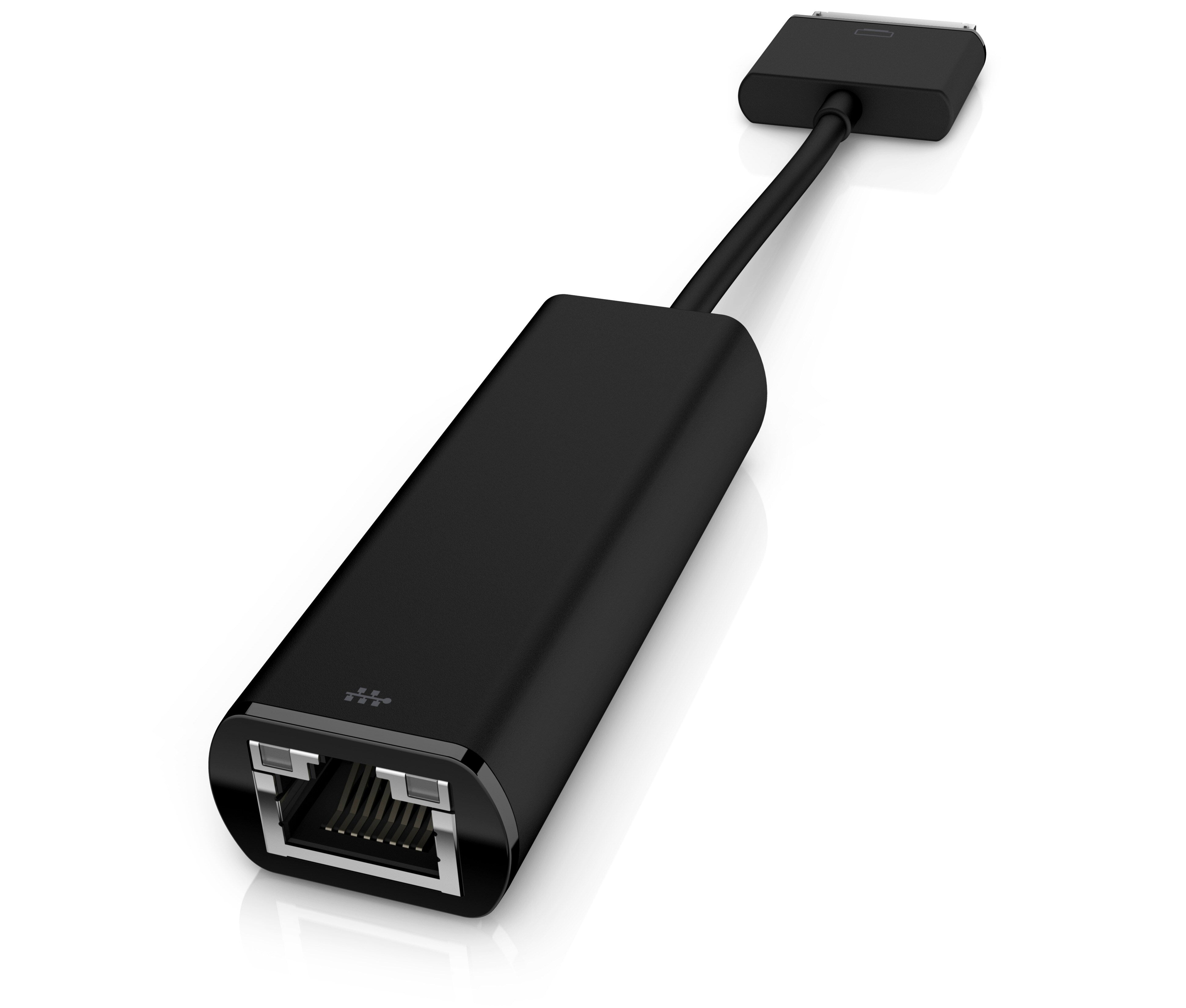 HP 70-poliger (Stecker) zu Ethernet (RJ-45) (Buchse) Adapter, Plug & Play, für HP ElitePad