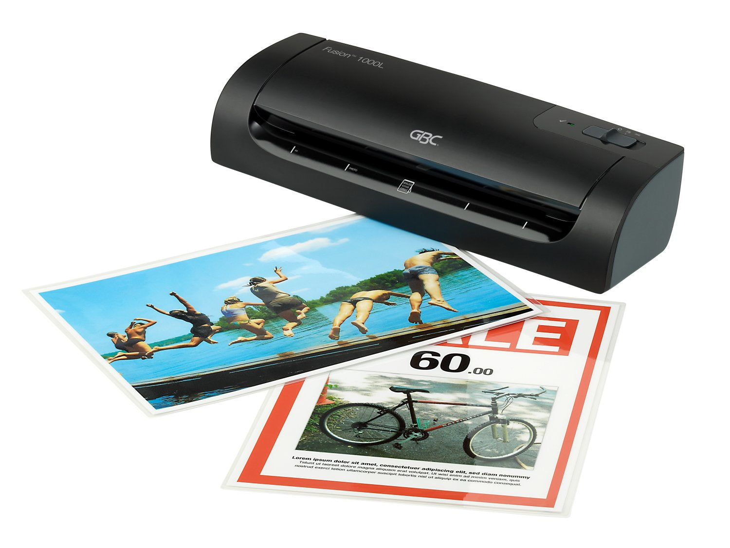 GBC Fusion 1000L Laminiergerät A4 – 2-Rollen, 75 µm, Kaltlamination, 5 Min. Aufheizzeit, 330 mm/min, Schwarz